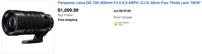 Panasonic Leica DG 100-400mm
