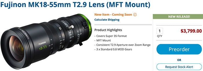 Just Announced Fujinon 18 55mm And 50 135mm For Micro Four Thirds 43 Rumors