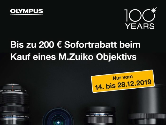 Olympus Europe just launched up to 200 Euro discounts on lenses til