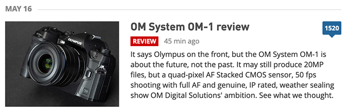 Test: OM System OM-1 camera with Four Thirds lenses – 43 Rumors